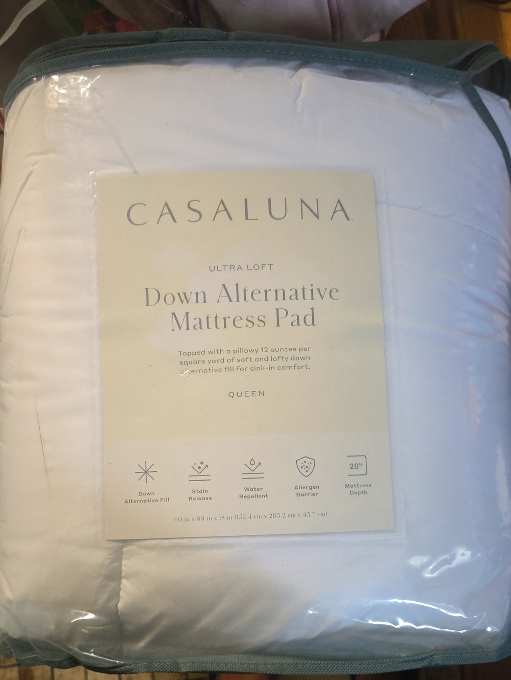 Casaluna White Ultra Loft Down Alternative Mattress Pad - Queen